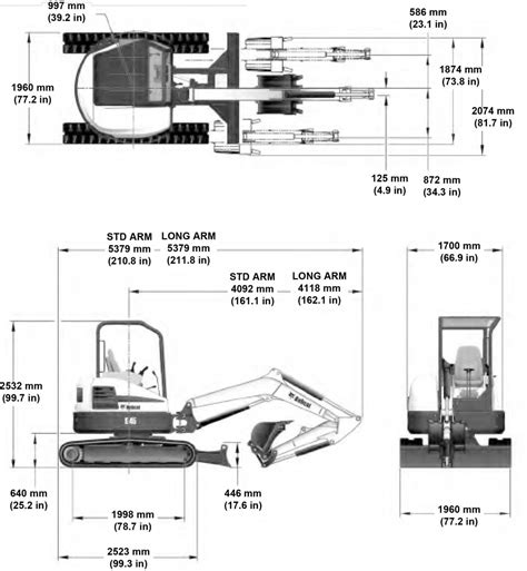 e45 excavator|bobcat e45 spec sheet.